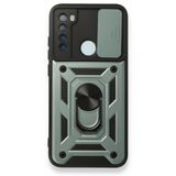 BSSM Pars Lens Yüzüklü Silikon - Yeşil Xiaomi Redmi Note 8 Kılıf