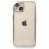BSSM Razer Lensli Silikon Gümüş iPhone 13 Kılıf