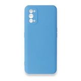 BSSM Realme 7 Pro Nano İçi Kadife Silikon Mavi Kılıf