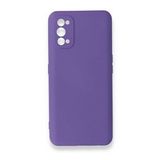 BSSM Realme 7 Pro Nano İçi Kadife Silikon Mor Kılıf