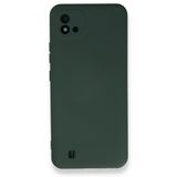 BSSM Realme C11 2021 Nano İçi Kadife Silikon Koyu Yeşil Kılıf