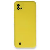 BSSM Realme C11 2021 Nano İçi Kadife Silikon Sarı Kılıf