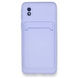 BSSM Samsung Galaxy A01 Core Kelvin Kartvizitli Silikon Lila Kılıf