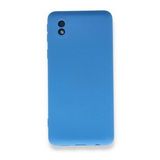 BSSM Samsung Galaxy A01 Core Nano İçi Kadife Mavi Silikon Kılıf