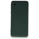 BSSM Samsung Galaxy A01 Core Nano İçi Kadife Silikon Koyu Yeşil Kılıf