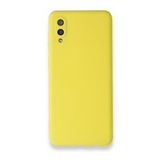BSSM Samsung Galaxy A02 Nano İçi Kadife Silikon Sarı Kılıf