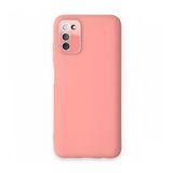 BSSM Samsung Galaxy A03S Lansman Glass Kapak Pembe Kılıf