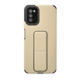 BSSM Samsung Galaxy A03S Mega Standlı Silikon Gold Kılıf