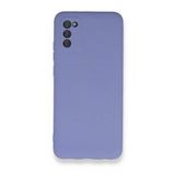 BSSM Samsung Galaxy A03S Nano içi Kadife Silikon Lila Kılıf