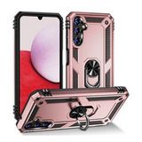 BSSM Samsung Galaxy A04S Sofya Yüzüklü Silikon Kapak Rose Kılıf