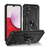 BSSM Samsung Galaxy A04S Sofya Yüzüklü Silikon Kapak Siyah Cep Telefonu Kılıfı