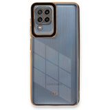 BSSM Samsung Galaxy A22 Liva Lens Silikon Siyah Kılıf