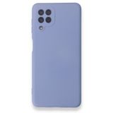 BSSM Samsung Galaxy A22 Nano İçi Kadife Silikon Lila Kılıf