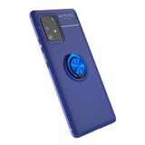 BSSM Samsung Galaxy A91 / S10 Lite Range Yüzüklü Mavi Silikon Kılıf