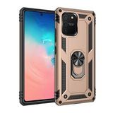 BSSM Samsung Galaxy A91 S10 Lite Sofya Yüzüklü Silikon Kapak Gold Kılıf