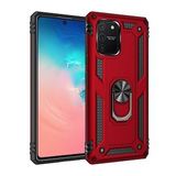 BSSM Samsung Galaxy A91 S10 Lite Sofya Yüzüklü Silikon Kapak Kırmızı Kılıf