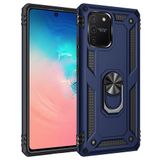 BSSM Samsung Galaxy A91 S10 Lite Sofya Yüzüklü Silikon Kapak Lacivert Kılıf
