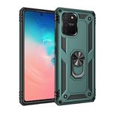 BSSM Samsung Galaxy A91 S10 Lite Sofya Yüzüklü Silikon Kapak Yeşil Kılıf