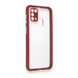 BSSM Samsung Galaxy M31 Miami Şeffaf Silikon Fuşya Kılıf