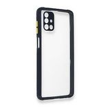 BSSM Samsung Galaxy M51 Miami Şeffaf Silikon Lacivert Kılıf