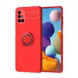 BSSM Samsung Galaxy M51 Range Yüzüklü Silikon Kırmızı Kılıf