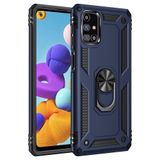 BSSM Samsung Galaxy M51 Sofya Yüzüklü Silikon Kapak Lacivert Kılıf