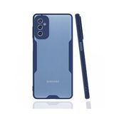 BSSM Samsung Galaxy M52 5G Platin Silikon Lacivert Kılıf