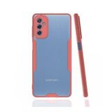 BSSM Samsung Galaxy M52 5G Platin Silikon Pembe Kılıf