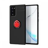 BSSM Samsung Galaxy Note 20 Range Yüzüklü Silikon Siyah-Kırmızı Kılıf