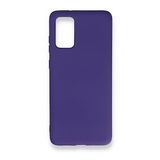 BSSM Samsung Galaxy S20 Plus Nano İçi Kadife Silikon Mor Kılıf