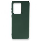 BSSM Samsung Galaxy S20 Ultra Nano İçi Kadife Silikon Koyu Yeşil Kılıf