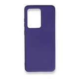 BSSM Samsung Galaxy S20 Ultra Nano İçi Kadife Silikon Mor Kılıf
