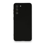 BSSM Samsung Galaxy S21 FE Nano İçi Kadife Silikon Siyah Kılıf