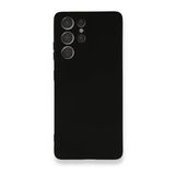 BSSM Samsung Galaxy S21 Ultra Nano İçi Kadife Silikon Siyah Siyah İnci Kılıf