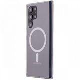 BSSM Samsung Galaxy S22 Ultra Magneticsafe Şeffaf Silikon Şeffaf Kılıf