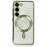BSSM Samsung Galaxy S23 Kross Magneticsafe Kapak Koyu Yeşil Cep Telefonu Kılıfı