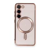 BSSM Samsung Galaxy S23 Kross Magneticsafe Kapak Rose Cep Telefonu Kılıfı