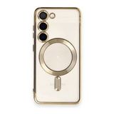 BSSM Samsung Galaxy S23 Plus Kross Magneticsafe Kapak Gold Kılıf