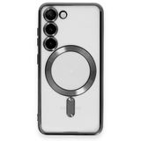 BSSM Samsung Galaxy S23 Plus Kross Magneticsafe Kapak Siyah Kılıf