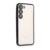 BSSM Samsung Galaxy S23 Plus Razer Lensli Silikon Siyah Cep Telefonu Kılıfı