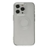 BSSM Santa Lens Silikon - Şeffaf iPhone 14 Pro Kılıf