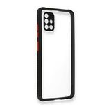 BSSM Siyah Samsung Galaxy A71 Miami Şeffaf Silikon Kılıf
