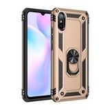 BSSM Sofya Yüzüklü Silikon Kapak - Gold Xiaomi Redmi 9A Kılıf