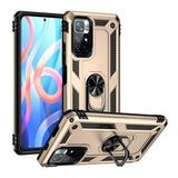 BSSM Sofya Yüzüklü Silikon Kapak - Gold Xiaomi Redmi Note 11T Kılıf