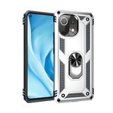 BSSM Sofya Yüzüklü Silikon Kapak - Gümüş Xiaomi Mİ 11 Lite Kılıf