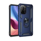 BSSM Sofya Yüzüklü Silikon Kapak - Lacivert Xiaomi Poco F3 Kılıf