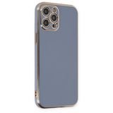 BSSM Volet Silikon - Mavi iPhone 12 Pro Max Kılıf