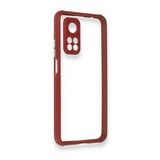 BSSM Xiaomi Mi 10T Pro Miami Şeffaf Silikon Fuşya Kılıf