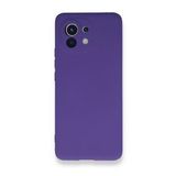 BSSM Xiaomi Mi 11 Kılıf Nano İçi Kadife Silikon Mor Kılıf