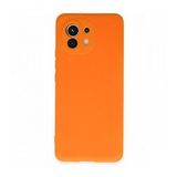 BSSM Xiaomi Mi 11 Kılıf Nano İçi Kadife Silikon Turuncu Kılıf